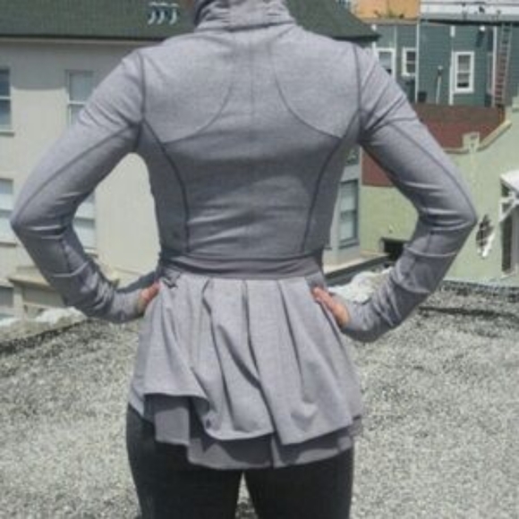 lululemon athletica Tops - Rare Lululemon Peplum Riging Jacket Size 8